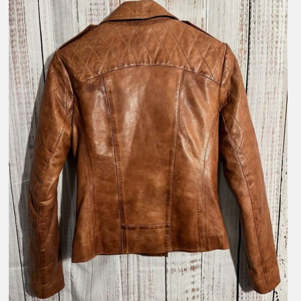 - Bod &Christensen leather jacket euc see pic - Picture 2 of 2
